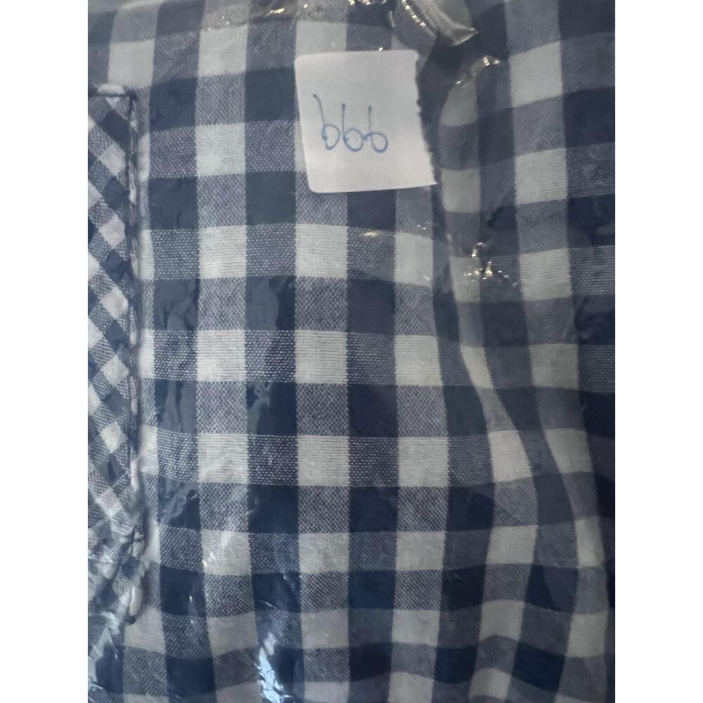 J. Jill Shirt Womens Small Petite Blue White Gingham Long Sleeve Button Back - Picture 6 of 6